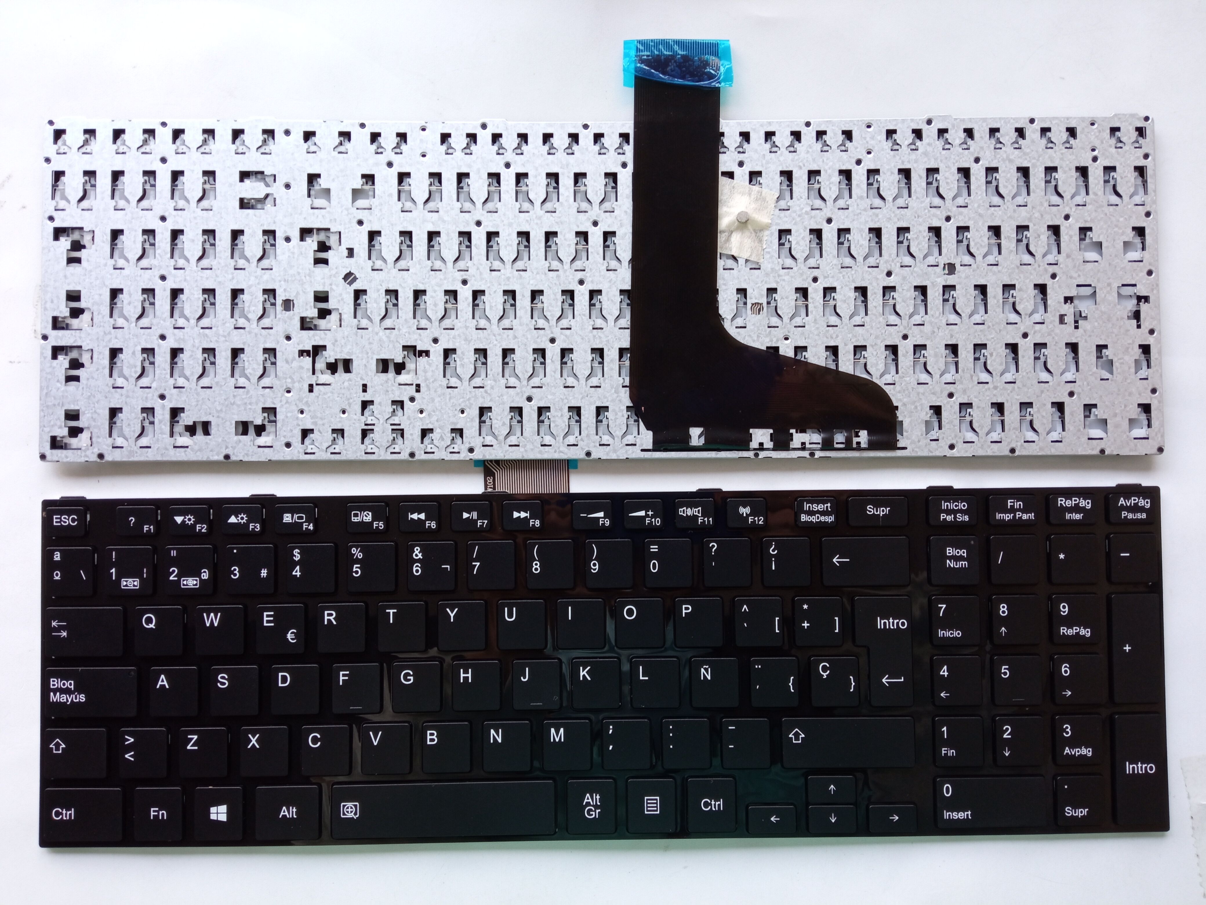 Picture of New Replacement Laptop Keyboard For TOSHIBA L850 BLACK FRAME BLACK (OEM) SP Layout